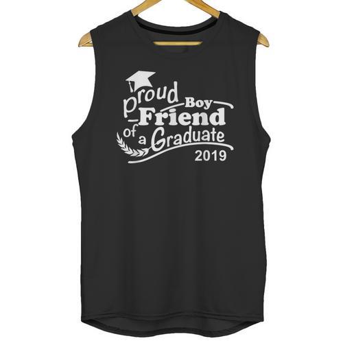 Proud Boyfriend Of A Graduate 2019 Family Graduation Shirts Unisex Tank Top - Best Gift Smart