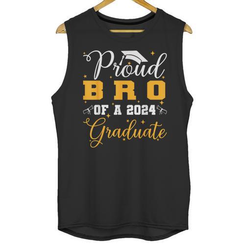 Proud Bro Of A Class Of 2024 Graduate Senior Graduation Unisex Tank Top - Best Gift Smart