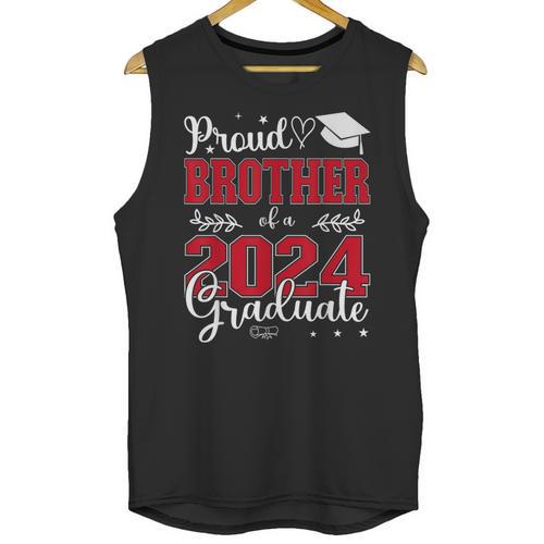 Proud Brother Of a Class Of 2024 Graduate For Graduation Unisex Tank Top - Best Gift Smart