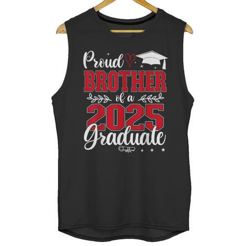 Proud Brother Of A Class Of 2025 Graduate Senior Graduation Unisex Tank Top - Best Gift Smart