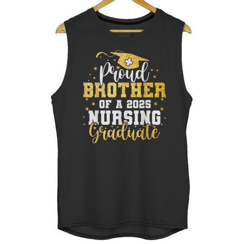 Proud Brother Class Of 2025 Nursing Graduate Graduation Unisex Tank Top - Best Gift Smart