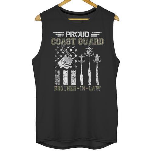 Proud Coast Guard Brother-In-Law US Coast Guard Graduation Unisex Tank Top - Best Gift Smart