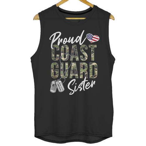 Proud Coast Guard Sister US Coast Guard Graduation Sister Unisex Tank Top - Best Gift Smart