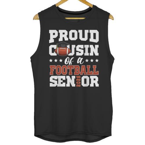 Proud Cousin Of a Football Senior 2026 Graduation Gifts Unisex Tank Top - Best Gift Smart