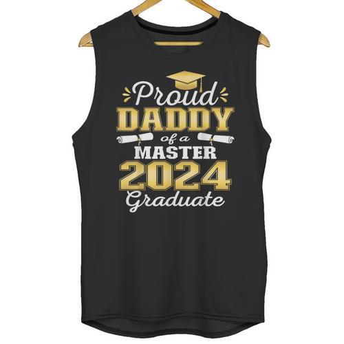 Proud Daddy Of 2024 Class Master Graduate Family Graduation Unisex Tank Top - Best Gift Smart