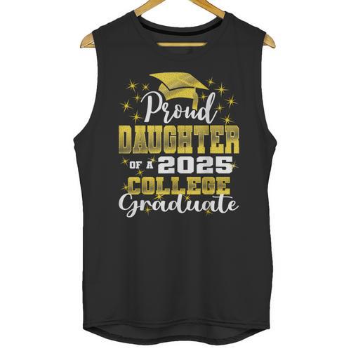 Proud Daughter Of 2025 College Graduate Family 24 Graduation Unisex Tank Top - Best Gift Smart