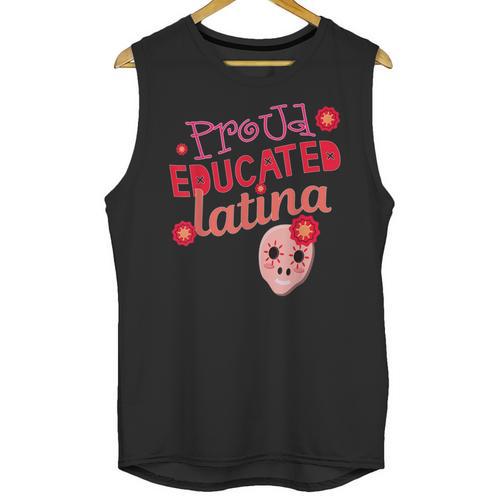 Proud Educated Latina Graduation Masters Degree PhD Unisex Tank Top - Best Gift Smart