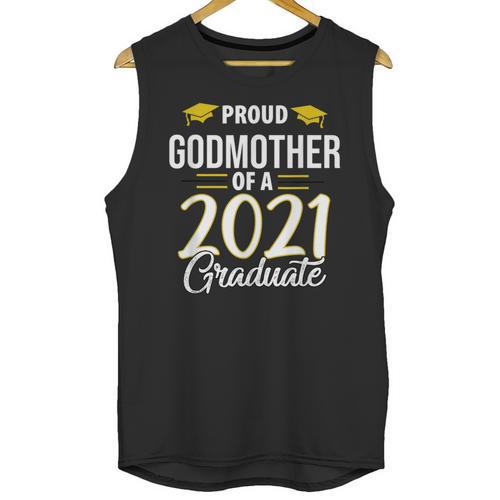 Proud Godmother Of A 2021 Graduate Graduation Clothes MBA Unisex Tank Top - Best Gift Smart