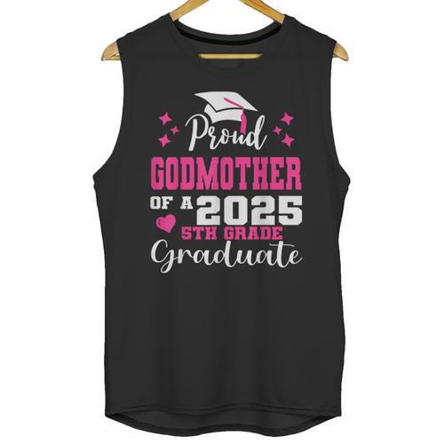 Proud Godmother Of 5th Grade Graduate 2025 Family Graduation Unisex Tank Top - Best Gift Smart