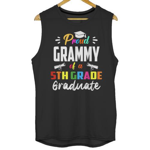 Proud GRAMMY Of A 5th Grade Graduate Graduation 2024 Senior Unisex Tank Top - Best Gift Smart