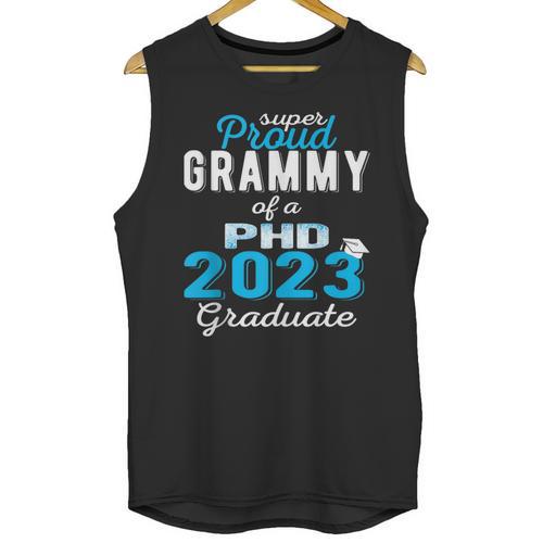 Proud Grammy Class Of 2023 PHD Graduate Doctorate Graduation Unisex Tank Top - Best Gift Smart