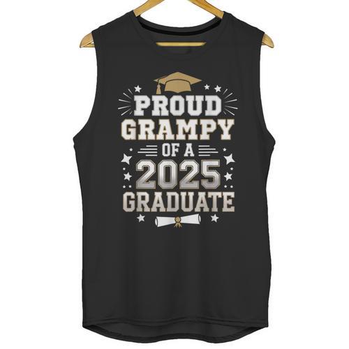 Proud Grampy Of A Class Of 2025 Graduate Senior Graduation Unisex Tank Top - Best Gift Smart
