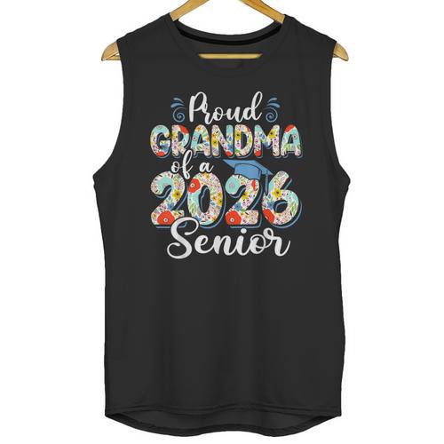 Proud Grandma Of a 2026 Graduate For Family Graduation Unisex Tank Top - Best Gift Smart