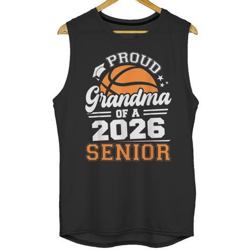 Proud Grandma Of A 2026 Senior Basketball Graduation Unisex Tank Top - Best Gift Smart