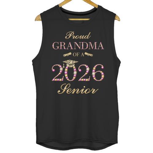 Proud Grandma Of A 2026 Senior Graduate Graduation Unisex Tank Top - Best Gift Smart