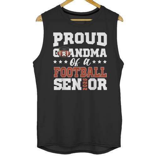 Proud Grandma Of a Football Senior 2026 Graduation Unisex Tank Top - Best Gift Smart
