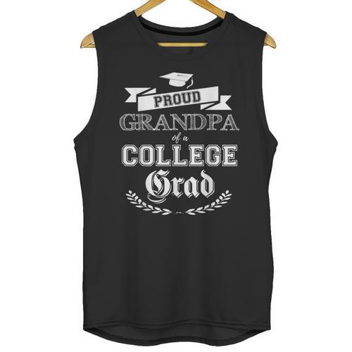 Proud Grandpa Of a College Grad 2019 Family Graduation Shirt Unisex Tank Top - Best Gift Smart