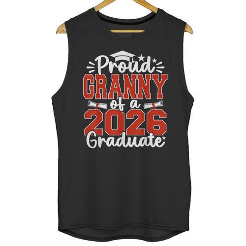 Proud Granny Of A Class Of 2026 Graduate Senior Graduation Unisex Tank Top - Best Gift Smart