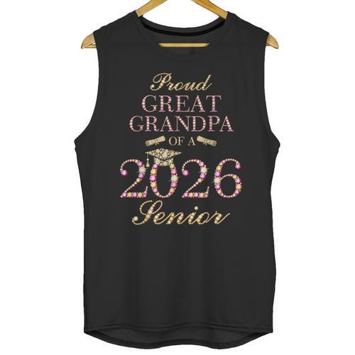 Proud Great Grandpa Of A 2026 Senior Graduate Graduation Unisex Tank Top - Best Gift Smart