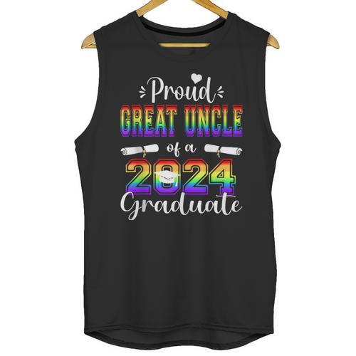 Proud Great Uncle Of 2024 Graduate Class 2024 Graduation Unisex Tank Top - Best Gift Smart