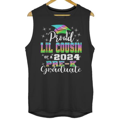 Proud Little Cousin Of PreK School Graduate 2024 Graduation Unisex Tank Top - Best Gift Smart