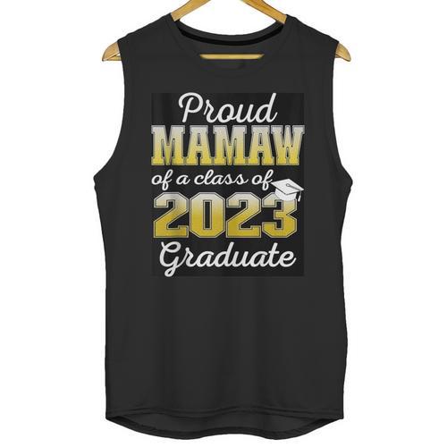 Proud Mamaw Of 2023 Graduate Class 2023 Graduation Family Unisex Tank Top - Best Gift Smart