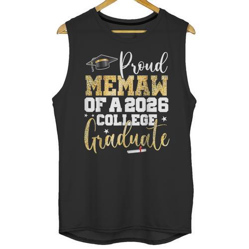 Proud Memaw Of 2026 Graduate College Graduation Unisex Tank Top - Best Gift Smart