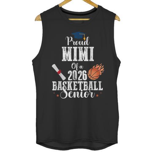 Proud MIMI Of 2026 Basketball Senior Class Graduation Unisex Tank Top - Best Gift Smart