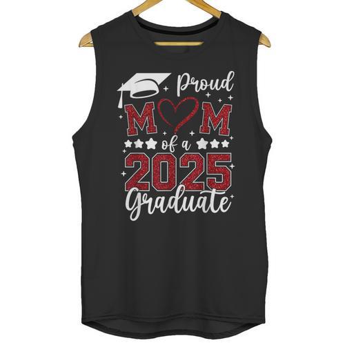 Proud Mom Of 2025 Senior Graduate Matching Family Graduation Unisex Tank Top - Best Gift Smart