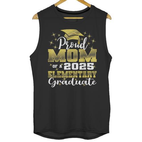 Proud Mom Of 5th Grade Graduate 2025 Elementary Graduation Unisex Tank Top - Best Gift Smart