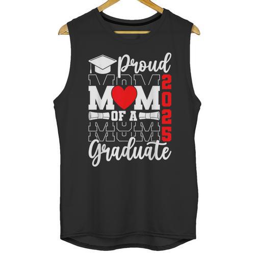 Proud Mom Of a Class Of 2025 Graduate Senior Mom Graduation Unisex Tank Top - Best Gift Smart