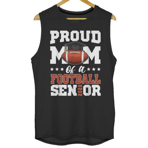 Proud Mom Of a Football Senior 2026 Graduation Gifts Unisex Tank Top - Best Gift Smart