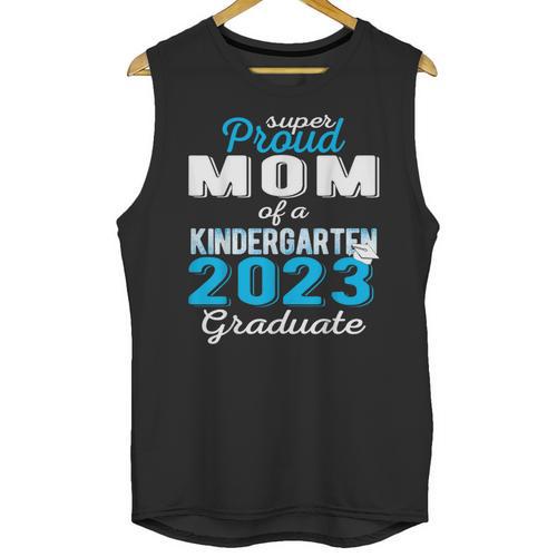 Proud Mom Of Kindergarten Graduate 2023 Graduation Mom Unisex Tank Top - Best Gift Smart