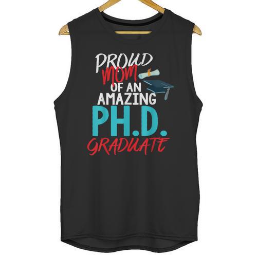 Proud Mom PhD Doctoral Graduation Doctorate Degree Unisex Tank Top - Best Gift Smart