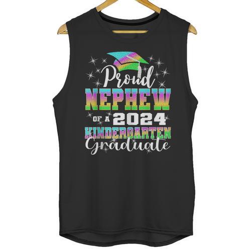 Proud Nephew Of Kindergarten Graduate 2024 Graduation Nephew Unisex Tank Top - Best Gift Smart