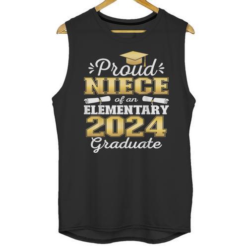 Proud Niece Of 5th Grade Graduate 2024 Elementary Graduation Unisex Tank Top - Best Gift Smart