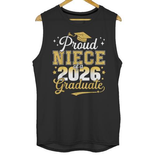 Proud Niece Of a Class Of 2026 Graduate Senior Graduation Unisex Tank Top - Best Gift Smart