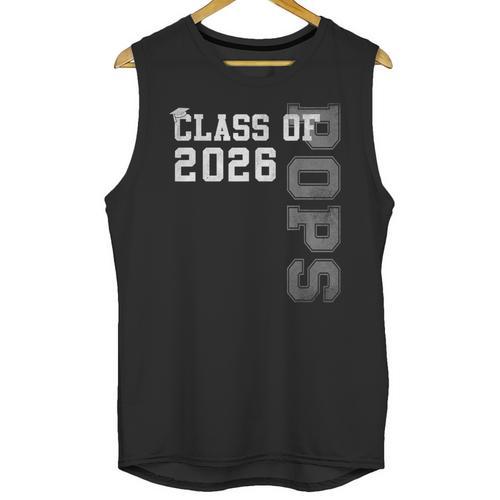 Proud Pops Of A 2026 Graduate Grad Senior Graduation Unisex Tank Top - Best Gift Smart