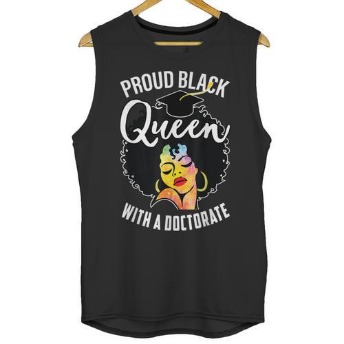 Proud Queen PhD Doctorate Degree Graduation Woman Girl Unisex Tank Top - Best Gift Smart