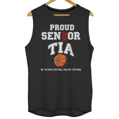 Proud Senior Tia 2026 Graduation Basketball Player Unisex Tank Top - Best Gift Smart