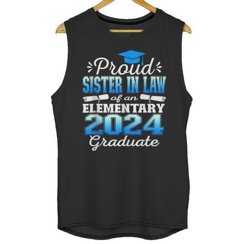 Proud Sister In Law Of 5th Grade Graduate 2024 Graduation Unisex Tank Top - Best Gift Smart