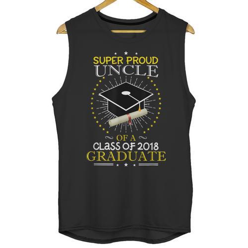 Proud Uncle The Class Of 2018 Graduate Graduation Shirt S2 Unisex Tank Top - Best Gift Smart