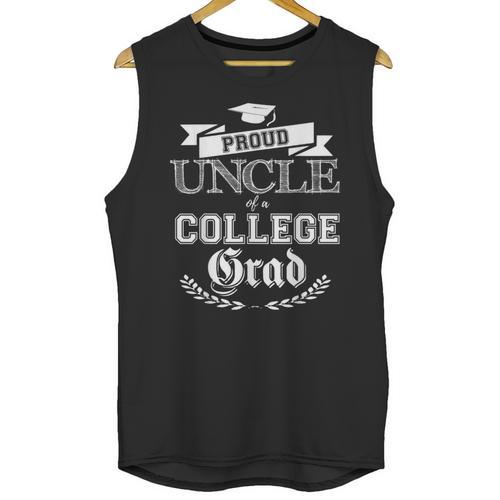 Proud Uncle Of a College Grad 2019 Family Graduation Shirt Unisex Tank Top - Best Gift Smart