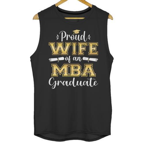 Proud Wife Of 2023 Class MBA Graduate Family Graduation Unisex Tank Top - Best Gift Smart