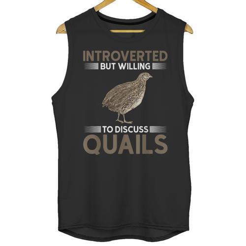 Quail Bird Lover Introvert Quail Unisex Tank Top - Raresse