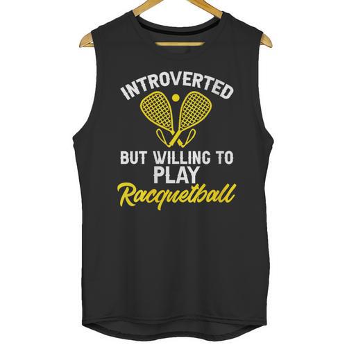 Racquetball Player Introvert Racquetball Unisex Tank Top - Raresse