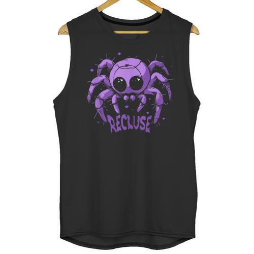 Recluse Pastel Goth Spider Shy Introvert Creepy Cute Kawaii Unisex Tank Top - Raresse