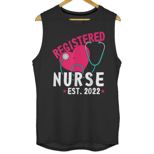 Registered Nurse Est 2022 Nursing Student RN Fun Graduation Unisex Tank Top - Best Gift Smart