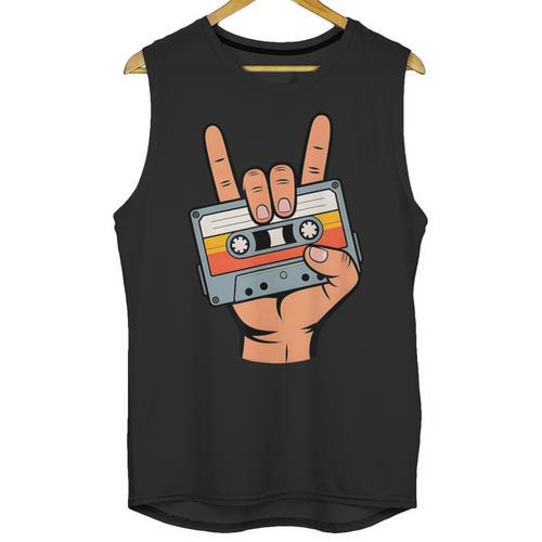 Retro Cassette Tape For 80s & 90s Nostalgia Unisex Tank Top - Figerry