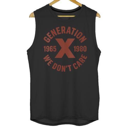 Retro Gen X 1965-1980 Sarcastic Nostalgia Graphic Unisex Tank Top - Figerry